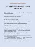 Elc ch8 Exam Questions With Correct Answers A&plus;