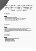 NSG123 &sol;NSG 123 Exam 4 Questions with 100&percnt; Correct Answers &vert; Verified &vert; Latest Update 2025&period;