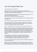 Care of the Surgical Patient nclex Questions with 100&percnt; Correct Answers &vert; Verified &vert; Latest Update 2025