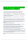 BCOR 350 TEST QUESTIONS AND ANSWERS ALL CORRECT
