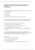 ANCC Final Exam Prep Questions & Answers&period;