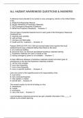 ALL HAZMAT AWARENESS QUESTIONS & ANSWERS