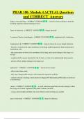 PHAR 100- Module 4 ACTUAL Questions and CORRECT Answers