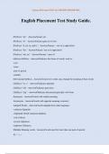 English Placement Test Study Guide&period;