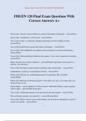 FHGEN 120 Final Exam Questions With Correct Answers A&plus;