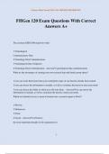FHGen 120 Exam Questions With Correct Answers A&plus;