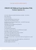 FHGEN 120 Midterm Exam Questions With Correct Answers A&plus;