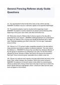 General Fencing Referee study Guide Questions In-class activity questions and answers