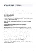 STAN MUCINIC - EXAM 19 questions and answers