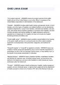 OHIO LNHA EXAM questions and answers