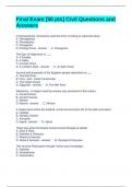 Final Exam &lbrack;50 pts&rsqb; Civil Questions and Answers