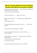 ISBA 211 Concepts Module 6 Security and Safety&vert; Questions with 100&percnt; Correct Answers&vert; Verified