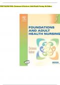 TEST BANK FOR&colon;- Christensen & Kockrow&colon; Adult Health Nursing&comma; 5th Edition 