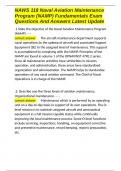 NAWS 118 Naval Aviation Maintenance Program &lpar;NAMP&rpar; Fundamentals Exam Questions And Answers