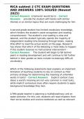RICA subtest 2 CTC EXAM QUESTIONS AND ANSWERS 100- SOLVED &lpar;Newest 2025&rpar;