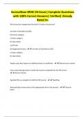 ServiceNow HRSD CIS Exam&vert; Complete Questions with 100&percnt; Correct Answers&vert; Verified&vert; Already Rated A&plus;