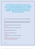 ROPE RESCUE OPS IFSI EXAM 2025 WITH  ACTUAL CORRECT QUESTIONS AND VERIFIED  DETAILED ANSWERS &vert;FREQUENTLY TESTED  QUESTIONS AND SOLUTIONS &vert;ALREADY  GRADED A&plus;&vert;BRAND NEW&excl;&excl;&vert;LATEST UPDATE  &vert;GUARANTEED PASS