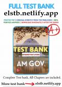 test bank for am gov 7th edition losco full chapter