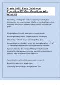 Praxis 5025&colon; Early Childhood Education&vert;362 Quiz Questions With  Correct Researched Answers&vert;156 Pages &vert;2025&sol;2026
