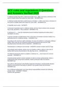 DCF rules and regulations 2 Questions and Answers Verified 2025