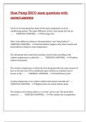 Heat Pump ESCO exam questions with correct answers&period;