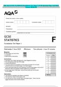 2024 AQA GCSE STATISTICS Foundation Tier Paper 1 JUNE Question Paper and Mark Scheme MERGED