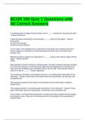 BCOR 350 Quiz 1 Questions with All Correct Answers 