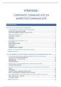 Strategie 1&colon; corporate communicatie en marketingcommunicatie