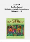 Test Bank for Child Development  10th Edition by Laura E&period; Berk and Meyers All Chapters 1 - 15