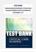 Test Bank for Understanding the Essentials of Critical Care  Nursing 3rd Edition by Perrin and Macleod  All Chapters 1-19 