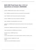 BAN 280 Final Exam Sec 1 Ch 1&comma;3 Questions & Answers 2024&sol;2025