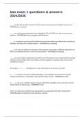 ban exam 1 questions & answers 2024&sol;2025
