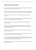 NGICP Vocabulary Study Guide