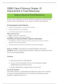 Notes on IMPROVEMENT OF FOOD RESOURCES