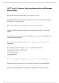 NICET Level 2&colon; Concrete Structure Construction and Drainage Exam Review