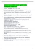 Coast Guard BO study guide with complete solutions