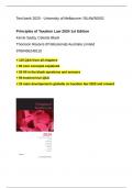 Test bank Taxation Law BLAW30002 - University of Melbourne 2025 - Principles of Taxation Law edition 2024 Kerrie Sadiq &sol; over 300 questions & answers 