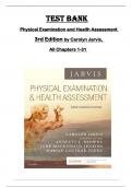 TEST BANK for  Physical Examination and Health Assessment  3rd Edition by Carolyn Jarvis&comma;  All Chapters 1-31