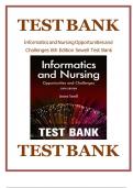 Test Bank for Informatics and Nursing Opportunities and Challenges 6th Edition &lpar;By Sewell&comma; 2024&rpar; &vert; All Chapters 1-25 Included ISBN&colon;9781496394064 &vert; Complete Latest Guide A&plus;