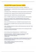 PCA&sol;CFSS exam Correct 100&percnt;