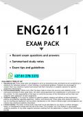 ENG2611 EXAM PACK 2026 - DISTINCTION GUARANTEED