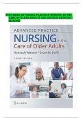 Test Bank Advanced Practice Nursing in the Care of Older Adults 3rd Edition Kennedy-Malone &vert;&vert;all Chapters&period;