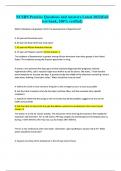 NCSBN Practice Questions and Answers Latest 2022 - 2024 