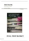 test bank gerontologic nursing 5th edition by Sue E Meiner ISBN  978-0323266024 covering all chapters graded A&plus;