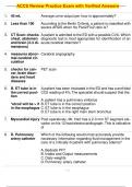 ACCS Review Practice Exam with Verified Answers