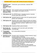 CESSWI PART I Exam with Verified Answers Graded A&plus;