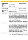D293 - Assessment and Learning Analytics Quiz with Verified Answers