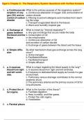 Egan's Chapter 9 - The Respiratory System Questions with Verified Answers