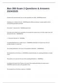 Ban 280 Exam 2 Questions & Answers 2024&sol;2025