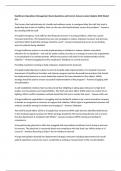 Healthcare Operations Management Exam Questions and Correct Answers Latest Update 2025 &lpar;Rated A&plus;&rpar;